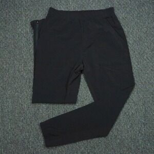 Public Rec Pants Mens 32x34 Black Stadium Jogger Ankle Zip Stretch Track